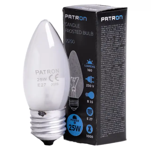 Incandescent Bulb E27 25W B35 230V FR