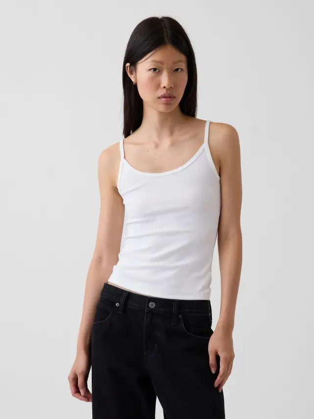 Γυναικεία Αμάνικη Μπλούζα Cropped White