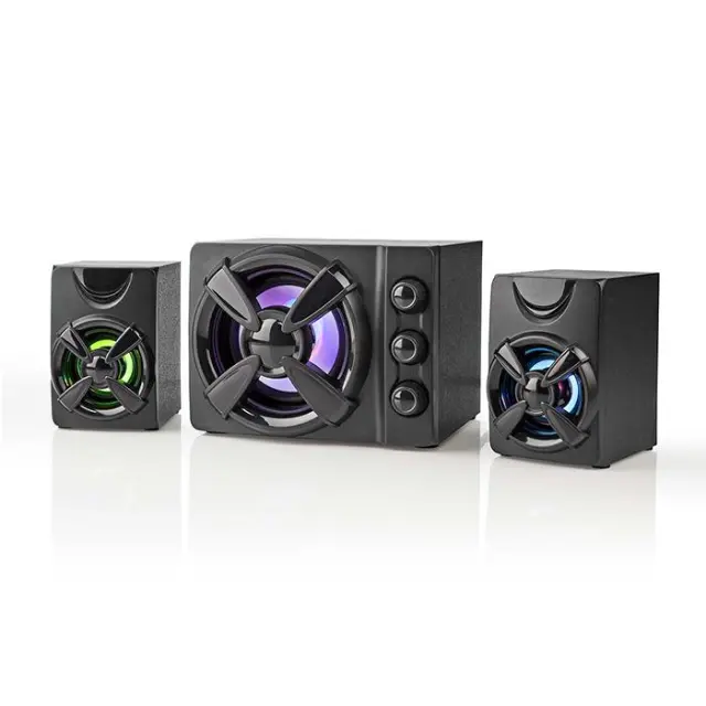 Στερεοφωνικά ηχεία gaming 2.1 με φωτισμό LED, 33W.