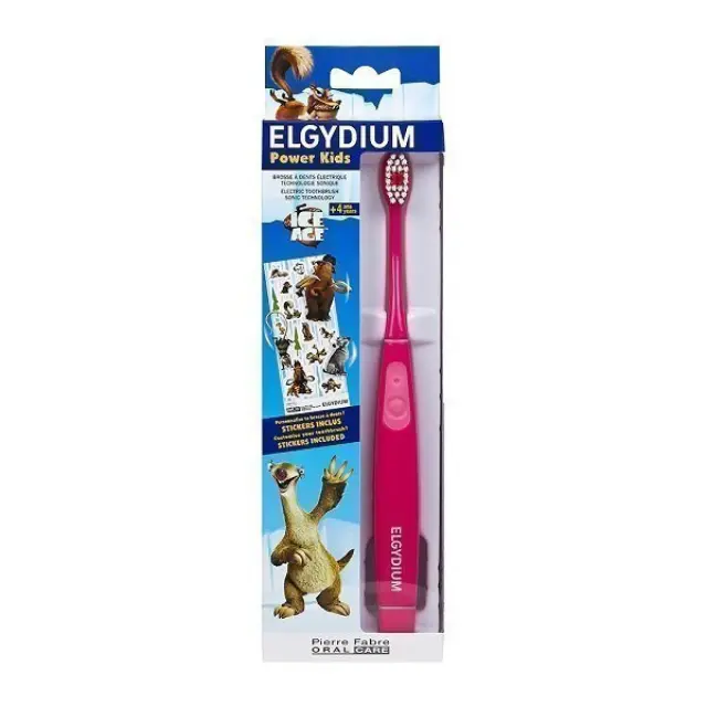 Elgydium Power Kids Ice Age Οδοντόβουρτσα Ροζ