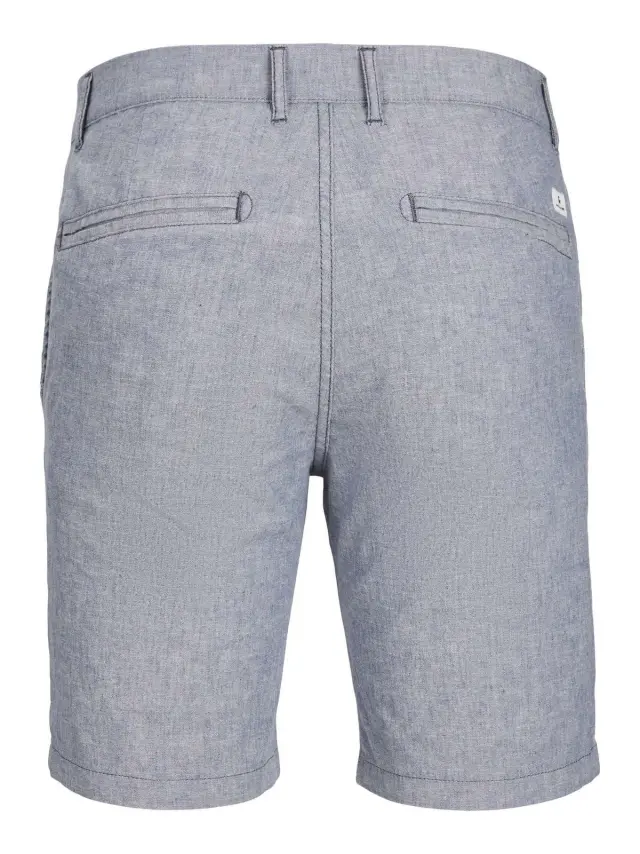 JPSTDAVE JJLINEN SHORTS Blue Indigo 3