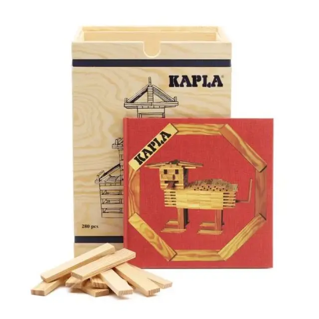 KAPLA 280τεμ - Κόκκινο Βιβλίο | Ξύλινα Παιχνίδια Κατασκευών
