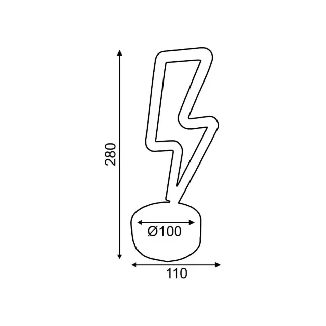 AcaLight Offer ΑΣΤΡΑΠΗ, 34 NEON LED ΛΑΜΠΑΚΙΑ ΜΕ ΜΠΑΤΑΡΙΑ (3xAA)/USB, ΘΕΡΜΟ ΛΕΥΚΟ, IP20, 11x10x28cm