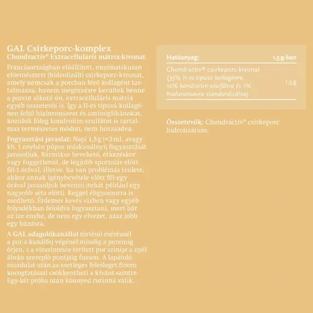 GAL Chicken Cartilage Complex, Type II Collagen 2
