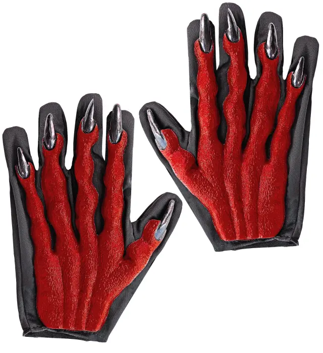 Αποκριάτικο Αξεσουάρ Γάντια Red Devil 3D (Widmann) (W-8406H)