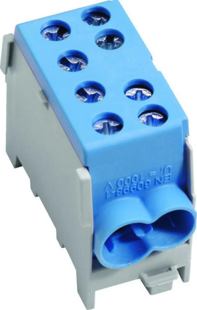 Distributor 100A, 2x35mmp / 2x25mmp, blue