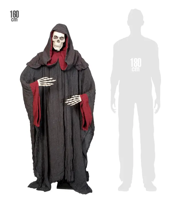 Αποκριάτικο Διακοσμητικό Grim Reaper 160 εκ (Widmann) (W-7838G) 3
