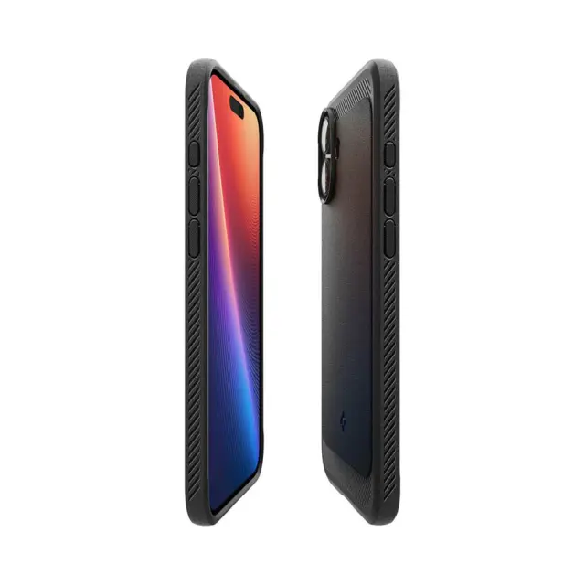 Spigen ACS08214 Rugged Armor (MagFit) Case Apple iPhone 16 Matte Black 3