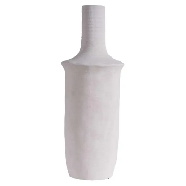 Βάζο λευκό κεραμικό 17x17x45cm Espiel TOF314