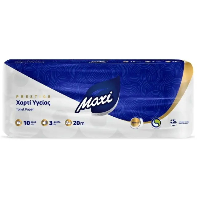 Maxi Deco Χαρτί Υγείας 10 Ρολά 3 Φύλλων (100gr/Ρολό)