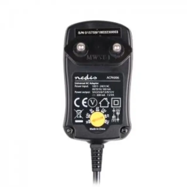 Universal τροφοδοτικό 7.2W switching με συμπαγή σχεδιασμό έξοδο 3-12V και ενδεικτική λυχνία LED. 2