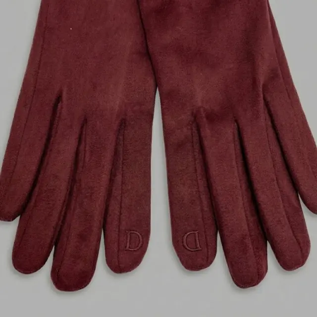 Suede Γαντια Diana My Choice DGL161-3 Μπορντό - ONESIZE 2