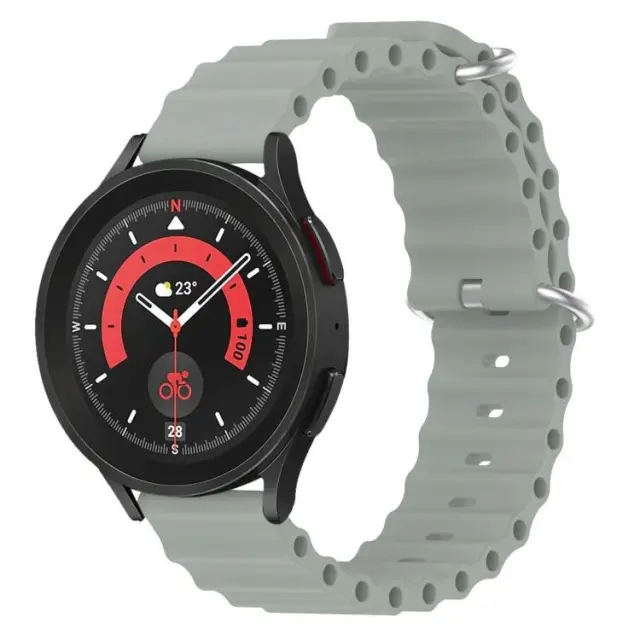 Ocean Style Λουράκι για Smartwatch 22mm-Cloudy Grey OEM