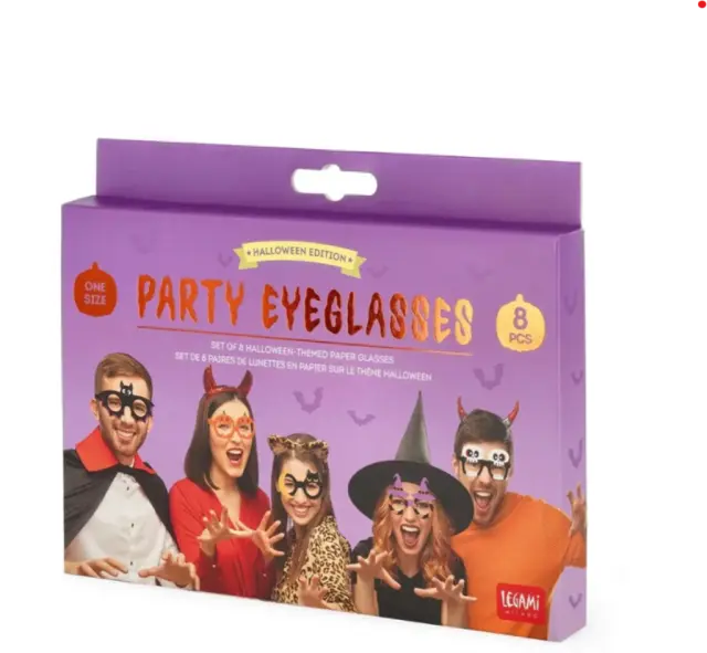Legami Halloween Set of 8 paper Eyeglasses / HPE0002 (Legami)