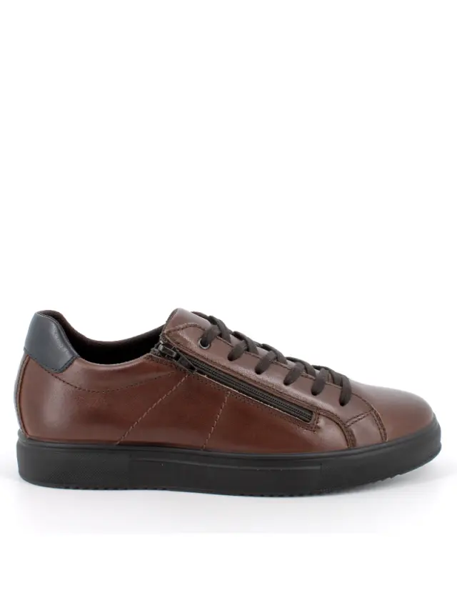 Imac Sneakers Ανδρικό δέρμα Καφέ IMA/652658 CUOIO 2