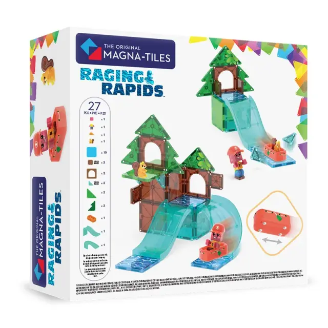 MAGNA-TILES Raging Rapids 27 Τεμάχια – Μαγνητικά Πλακίδια STEM / 262027RR (Magna-Tiles) 3