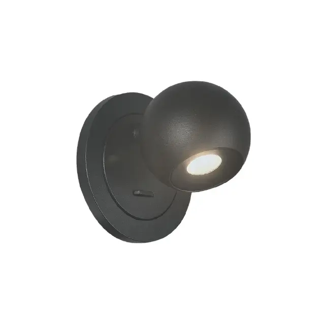 Aira 04575/WA/B/W Απλίκα τοίχου χωνευτή led μαύρη Μαύρο