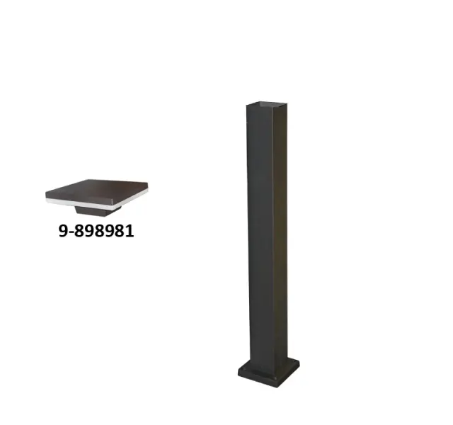 ΚΟΛΩΝΑ ΑΛΟΥΜ.ΤΕΤΡΑΓΩΝΗ ΓΙΑ ΦΩΤΙΣΤ LED 9-898981 65cm ΣΚΟΥΡΙΑ