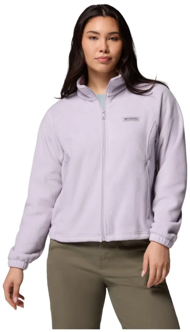 Columbia Benton Springs Relaxed Γυναικεία Ζακέτα Fleece Lavender Purple - 2136221-551 - XL