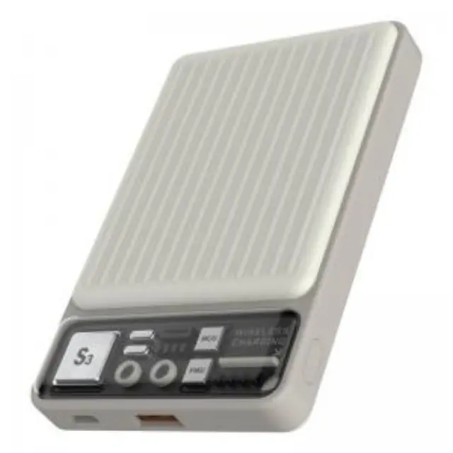 Φορτιστής Ανάγκης Devia S28 22.5W 10000mAh Magnetic Wireless Extreme Speed Ανοικτό Γκρι N63429 2