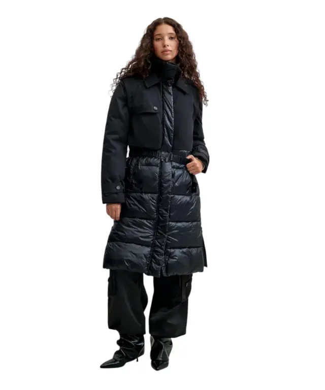 Desigual - Γυναικείο Μακρύ Μπουφάν Marina 26WWEW35-2000 Μαύρο - XS