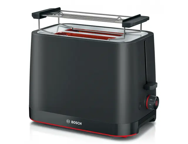 Compact Φρυγανιέρα Bosch MyMoment TAT3M123 με ισχύ 950W και χωρητικότητα 2 φέτες ψωμιού - Black TAT3M123 2