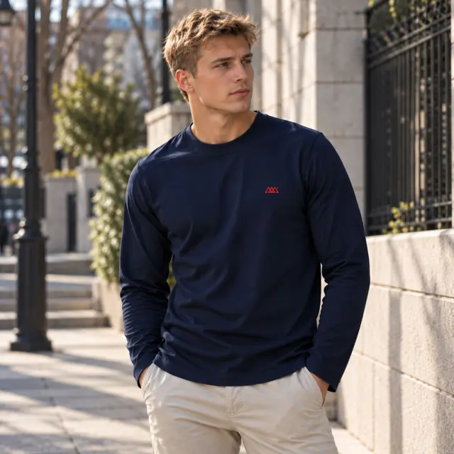 Μπλούζα Noshame® Navy με τύπωμα - 202604 - XXL