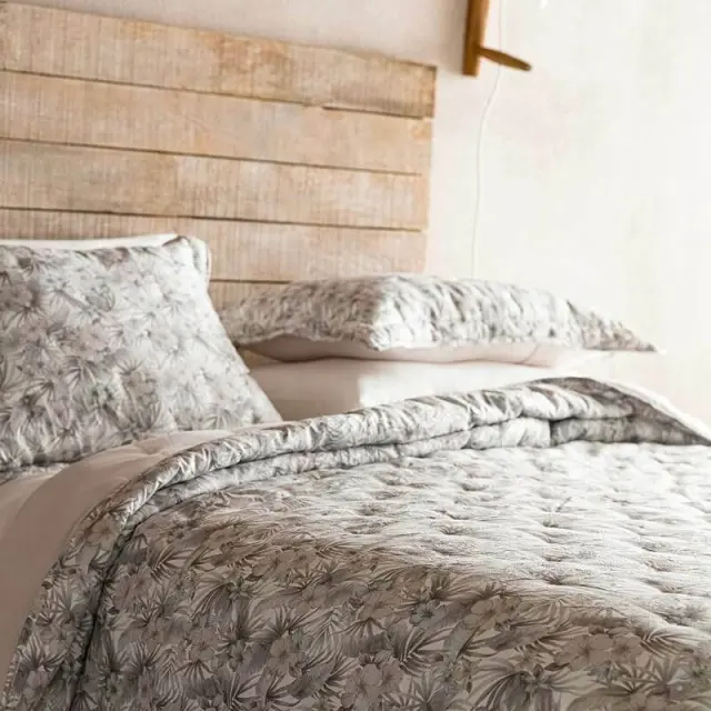 Σετ Κουβρλι με μαξ/κη 220X240 2MAΞ. 50Χ70CM GOFIS HOME ESTHELA ΓΚΡΙ 175/ 15 2