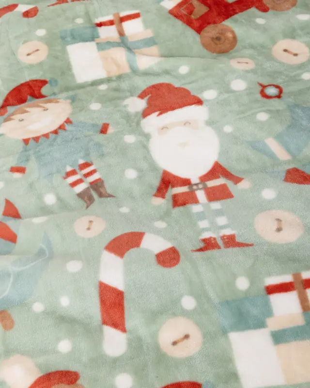 Nima Kids Κουβέρτα Βελουτέ Μονή 160x220 - Santa Snug Πράσινο 2