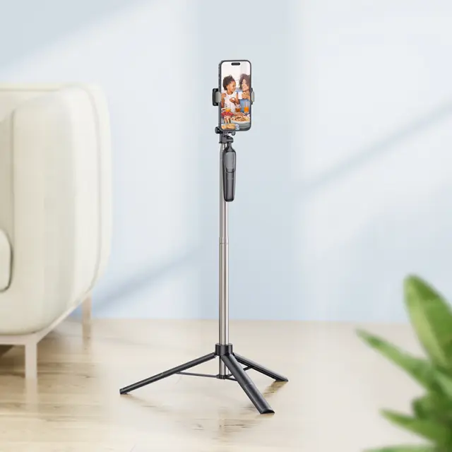 Selfie Stick K19 Soul Live Broadcast και Selfie Stick για Συσκευές 4.5"- 7" 70mAh Ύψος 1.57m Μαύρο 3