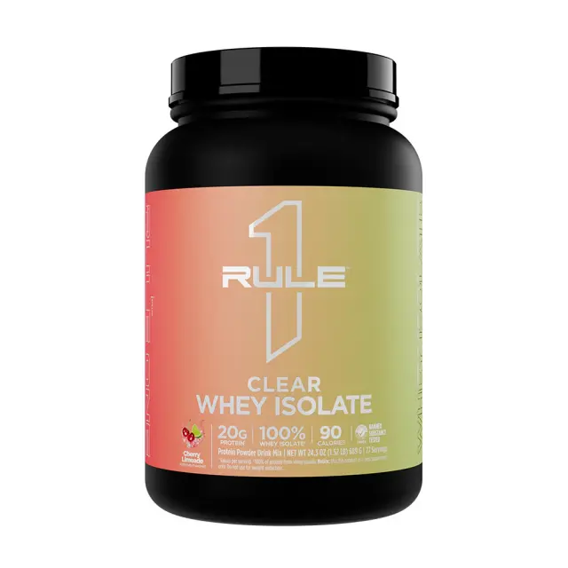 Rule1 Clear Whey Isolate Cherry Limeade, 689 g
