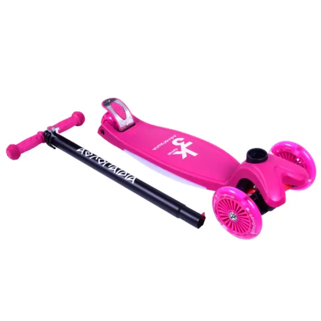 ΑΘΛΟΠΑΙΔΙΑ 3τροχο Πατίνι (Scooter) Με Φωτιζόμενη Βάση Και Ροδάκια - Φούξια 3