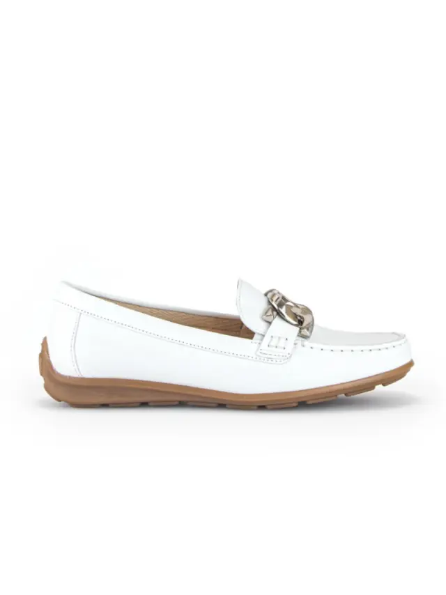 Gabor Μοκασίνια-Loafers Γυναικείο δέρμα Άσπρο GAB/42444 50-WEISS 3