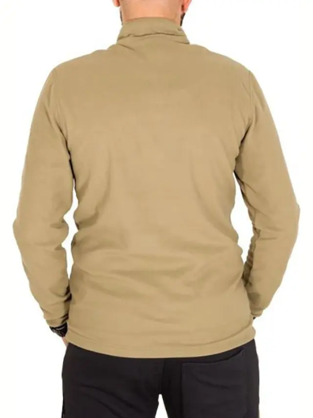 CHAMPION 216695 FLEECE ΖΑΚΕΤΑ ΑΝΔΡΙΚΗ BEIGE 3