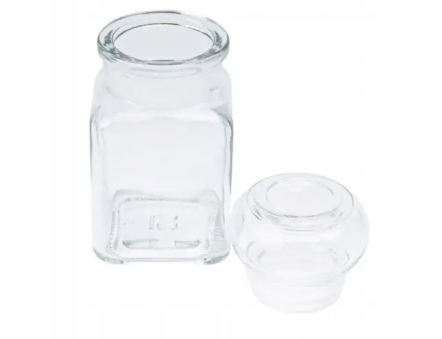 Σετ Γυάλινα Δοχεία Μπαχαρικών Εxcellent Houseware με καπάκι, Χωρητικότητας 150ml - 4 τεμάχια CF5000660 2