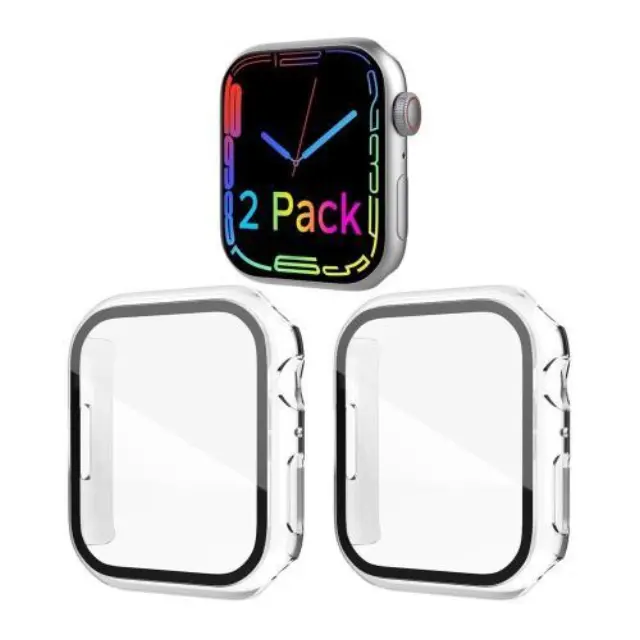 Θήκη PC με Tempered Glass Ahastyle WG56-2 Premium Apple Watch 7/ 8/ 9 45mm Διάφανο (2 τεμ.) N66887