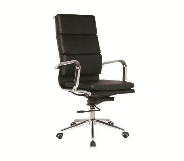 Πολυθρόνα BF4800 PU Μαύρο 55x63x108/116cm