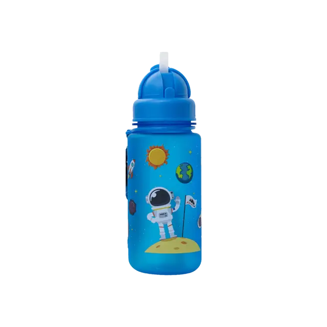 AlpinPro Παγούρι με Καλαμάκι 400ml AlpinTec Kids Space Μπλε C-400BE-SPC 2