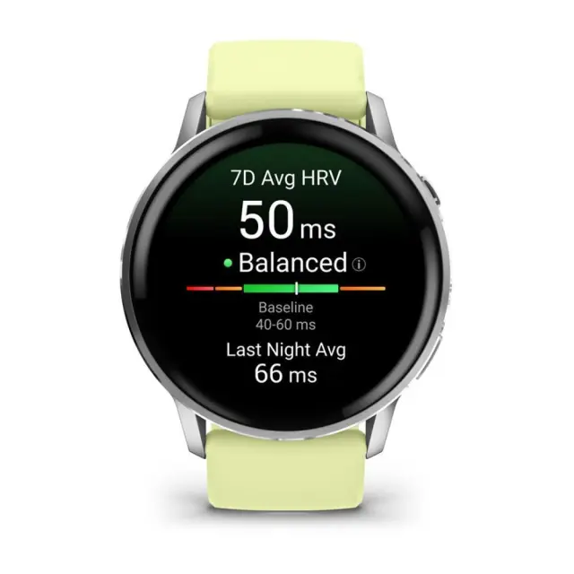 Garmin Venu 010-03014-02 smartwatch / sport watch 3.56 cm (1.4") AMOLED 45 mm Digital 454 x 454 pixels Touchscreen Silver Wi-Fi GPS (satellite)