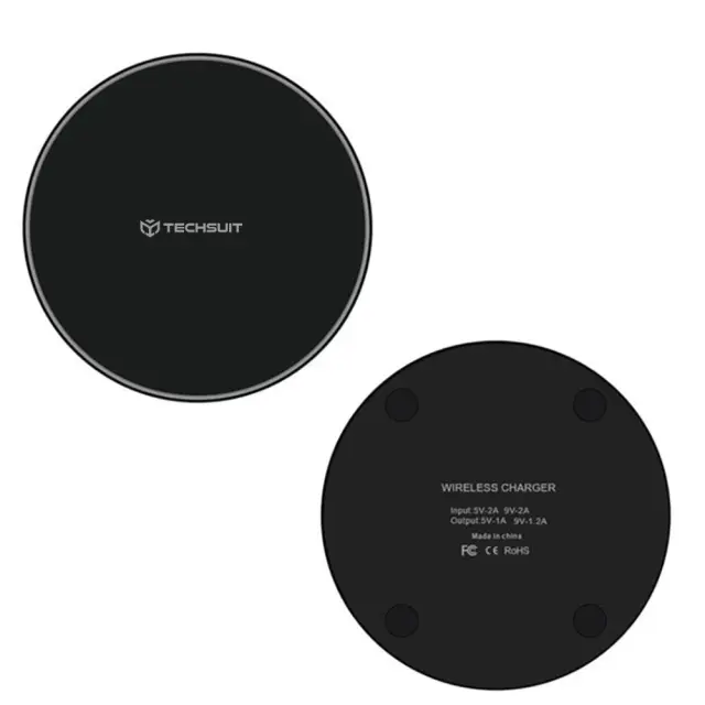 Techsuit Mobile Wireless Charger for Phone RGB Colors 10W Black 3