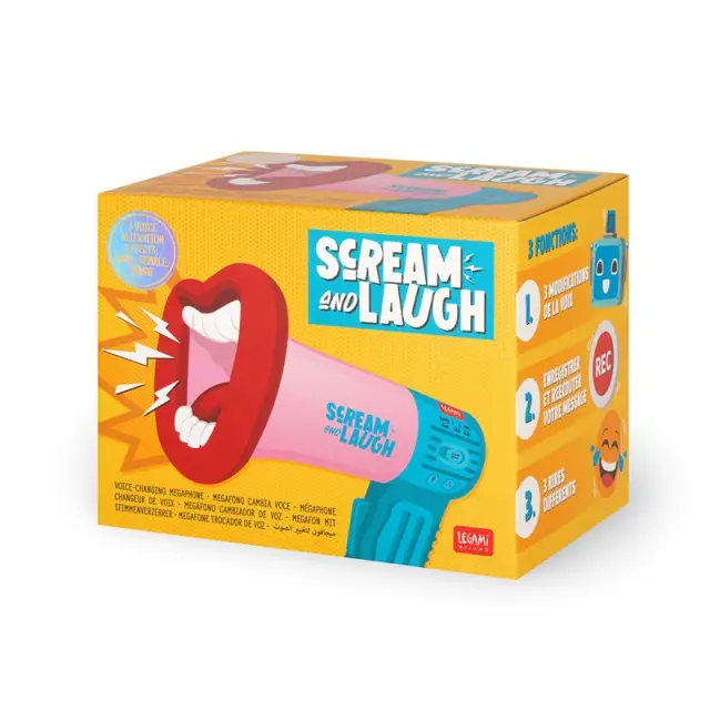 Legami® Milano Voice Change Megaphone Scream And Laugh