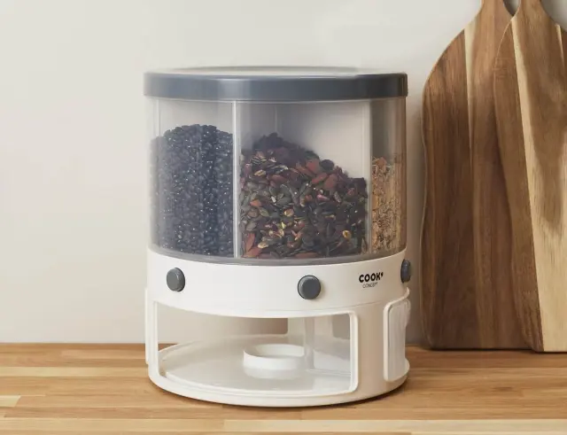 Δοχείο Αποθήκευσης Τροφίμων Cook Concept με 6 διαμερίσματα, συνολική χωρητικότητα 9L και διαστάσεις 29.5x29.5x34cm KB6185 2