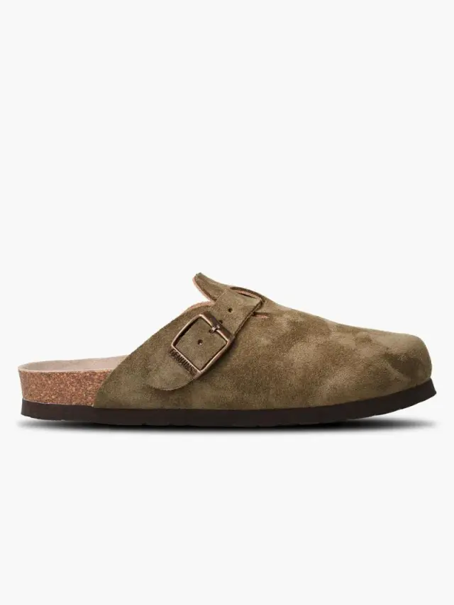 Genuins Σαμπώ Unisex δέρμα suede Πράσινο GEN/RIVA KAKI 2