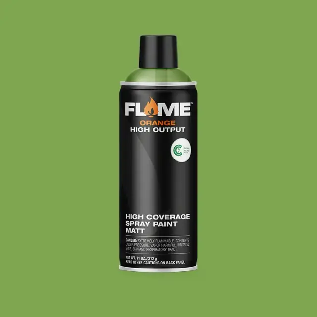 Flame Orange Spray Paint 400ml FO-628 Grass Green