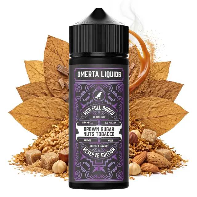 Reserve Brown Sugar Nuts Tobacco 30ml (120ml) - Omerta Flavorshots