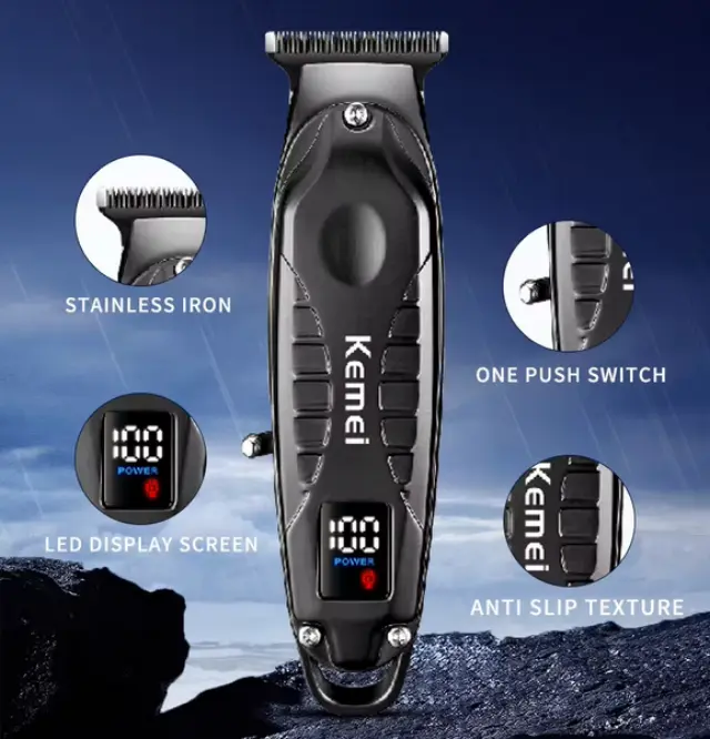 Kemei KM-2288 Επαναφορτιζόμενη Κουρευτική Μηχανή 1200mAh 2