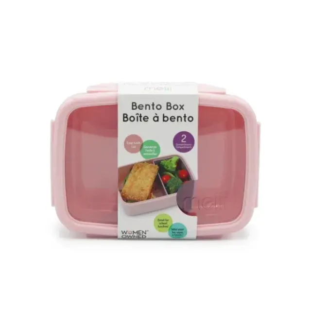 Melii Φαγητοδοχείο Bento 2 θέσεων Pink-Purple 880ml