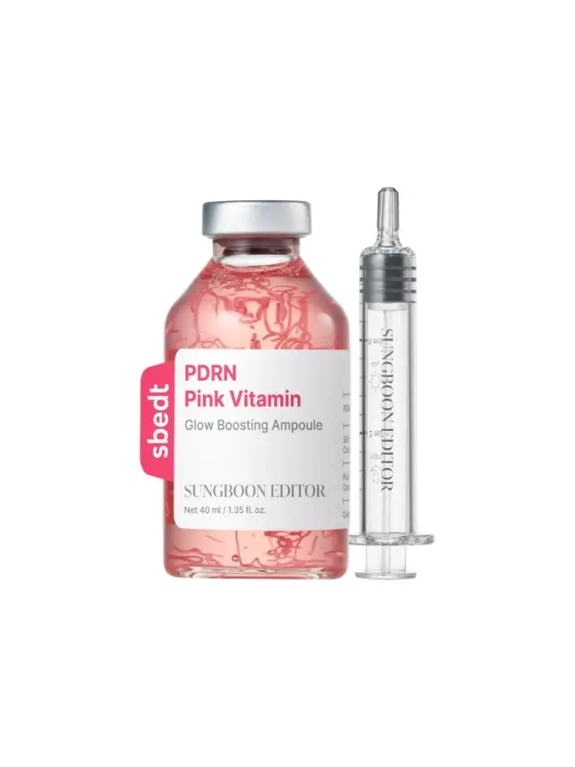Sungboon Editor PDRN Pink Vitamin Glow Boosting Ampoule 35ml - Αμπούλα Επανόρθωσης & Λάμψης με PDRN & Πεπτίδια Κολλαγόνου