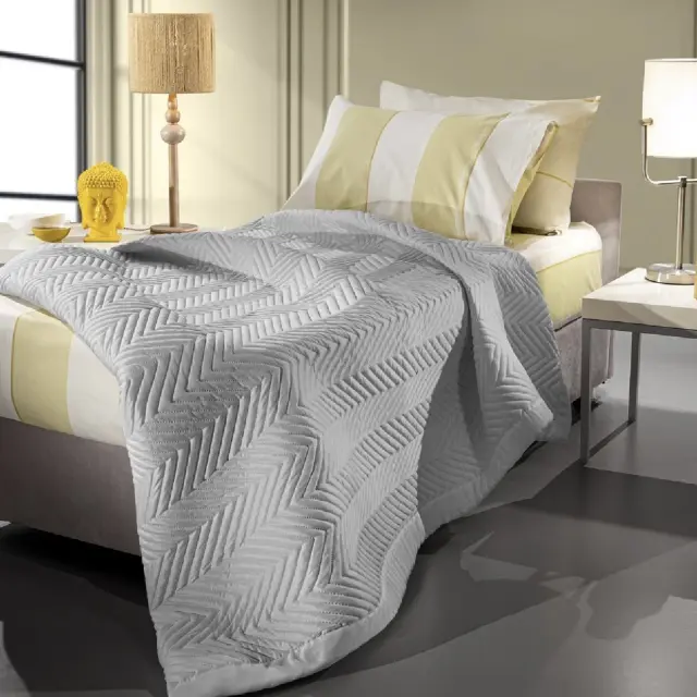 ΚΟΥΒΕΡΛΙ TRENDY SILVER 170x220 ΗΜΙΔΙΠΛΟ GUY LAROCHE