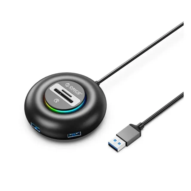 Orico Docking Station YXR5-U3 RGB USB-A 3.0 with SD & microSD Card Reader 0.3m Black